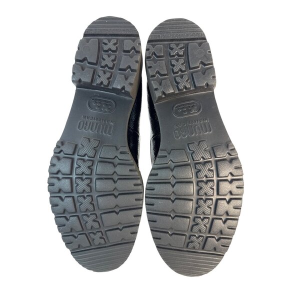 Munro Women's Viv Black Patent Leather Gold Accent Platform Loafer Size 5 M - Picture 9 of 11